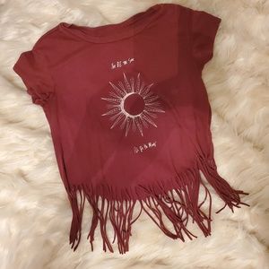 You be the sun. I'll be the moon crop top.